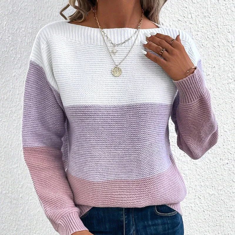 Langarm Pullover Damen kuschelig warm