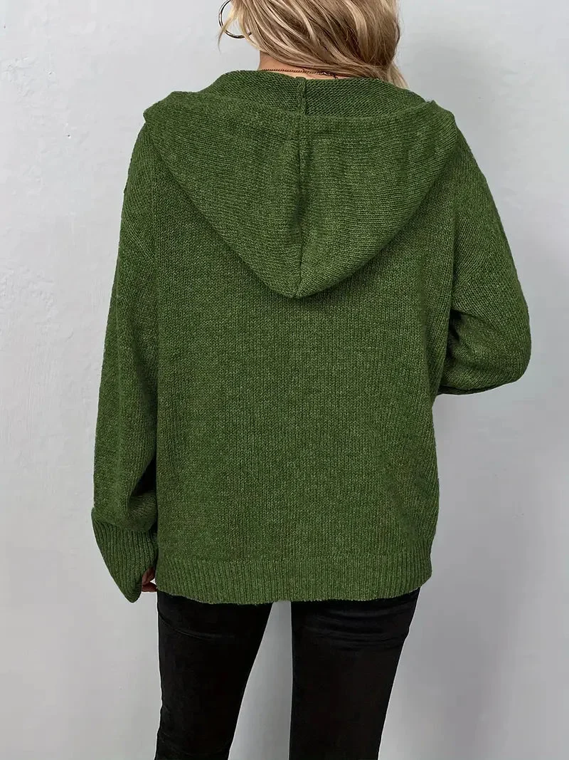 Damen eleganter Cardigan mit Knopfleiste