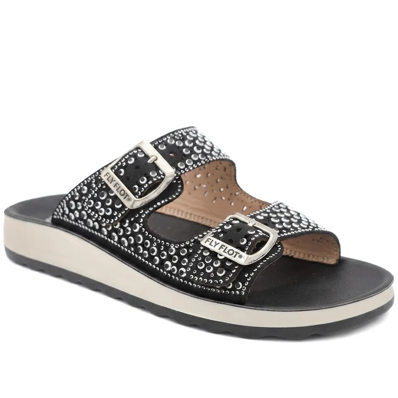 Flyflot Dual Buckle Cushioned Sandals - FLY43020 / 328 644