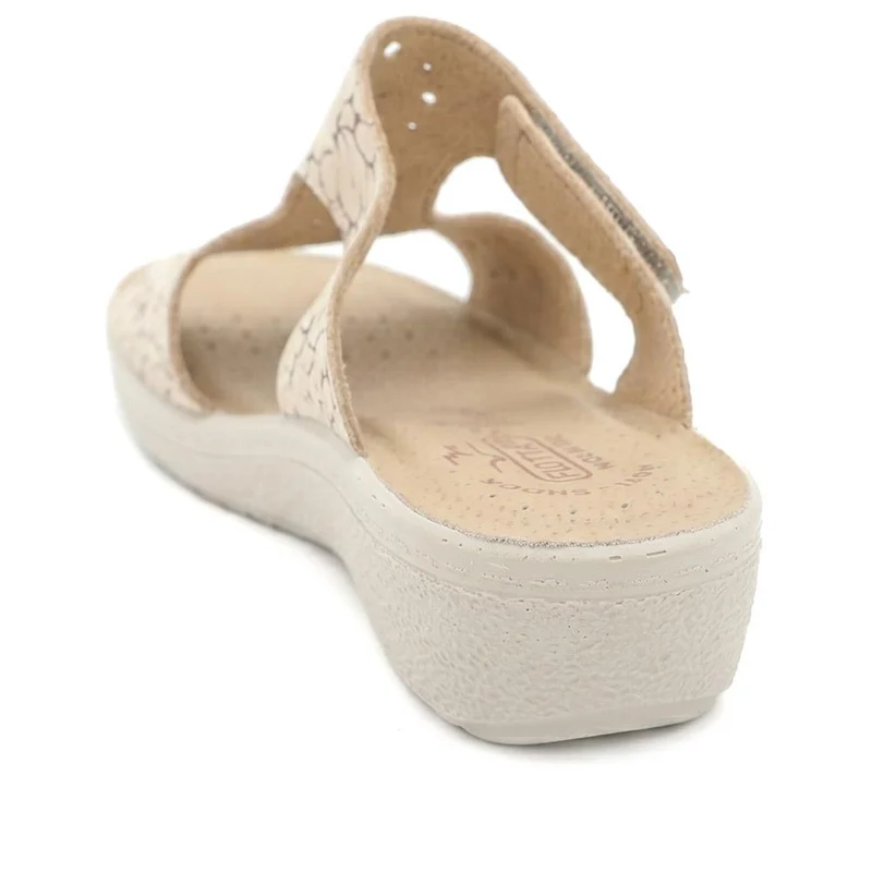 Fly Flot Adjustable Fit Mule Sandals - FLY43016 / 328 652 - Beige