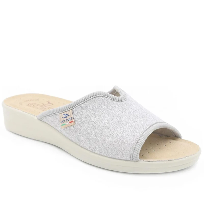 Fly Flot Stretch Fit Mule Sandals - FLY43014 / 328 647 - Silver Shimmer