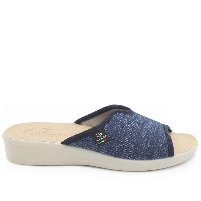 Fly Flot Stretch Fit Mule Sandals - FLY43014 / 328 647 - Navy Shimmer