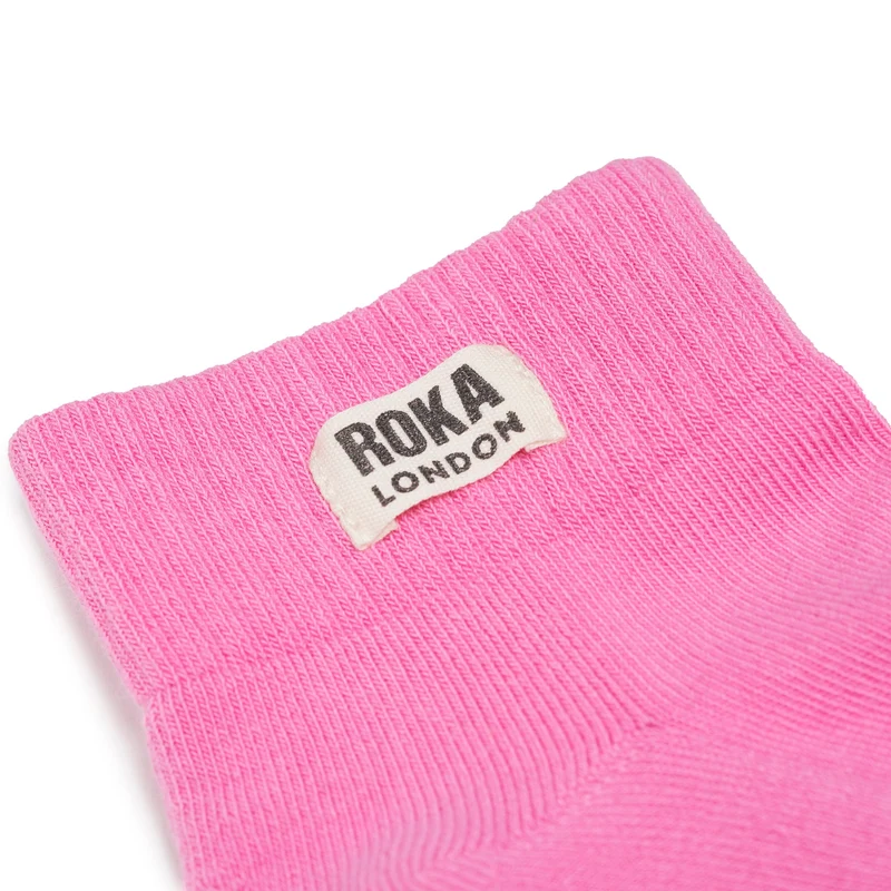 ROKA Wembley Kurze Socken aus Bio-Baumwolle - Pink Carnation
