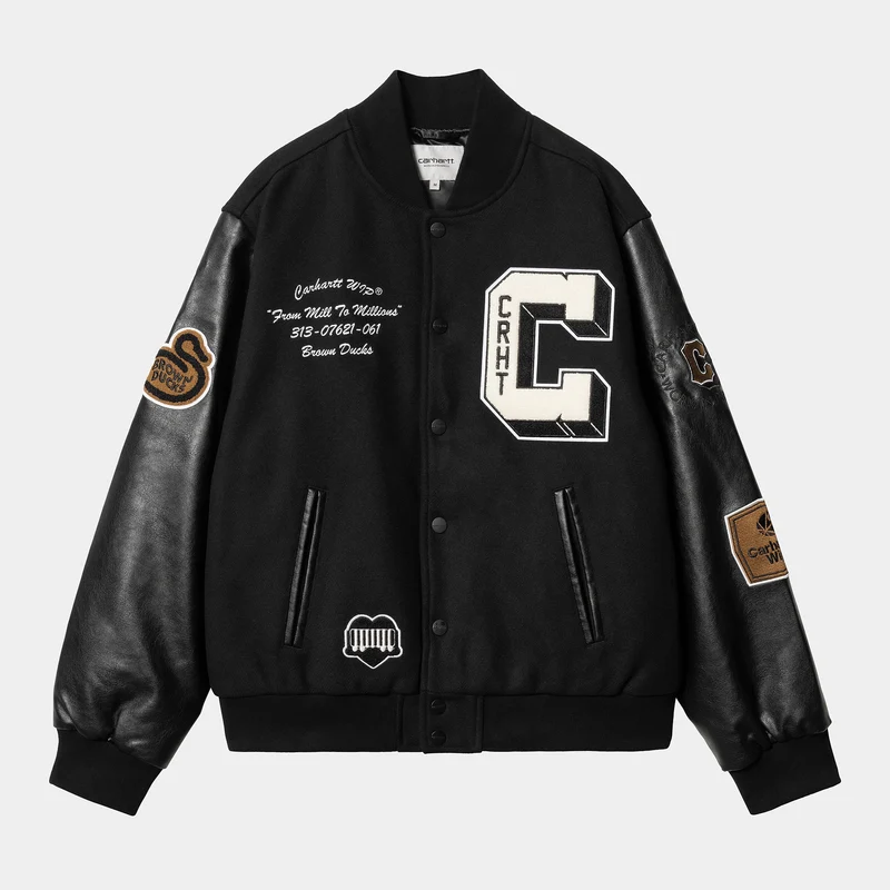 Carhartt WIP Bomberjacke „Brown Ducks“ für Herren - Schwarz