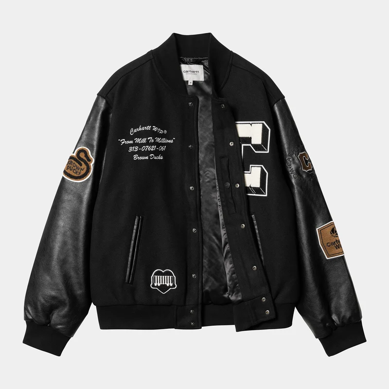 Carhartt WIP Bomberjacke „Brown Ducks“ für Herren - Schwarz