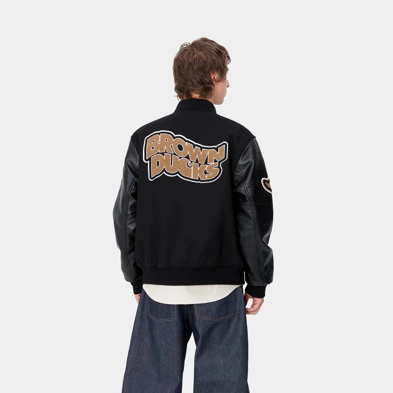 Carhartt WIP Bomberjacke „Brown Ducks“ für Herren - Schwarz