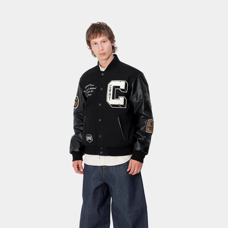 Carhartt WIP Bomberjacke „Brown Ducks“ für Herren - Schwarz