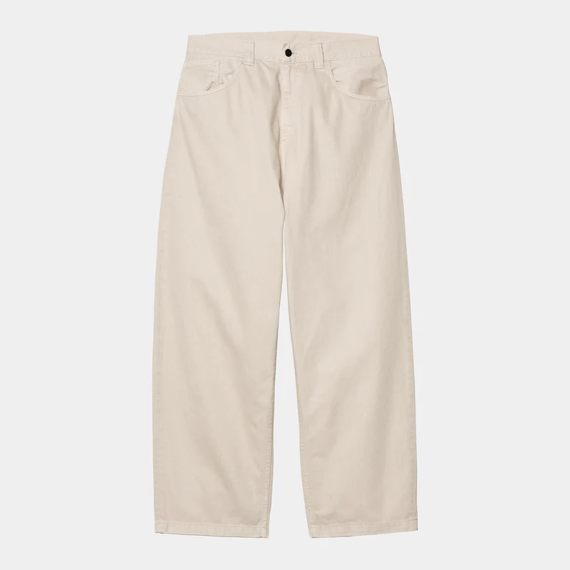 Carhartt WIP Herren Brandon Clark Twill Hose – Fleur De Sel Stone Dyed