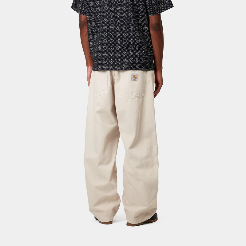 Carhartt WIP Herren Brandon Clark Twill Hose – Fleur De Sel Stone Dyed