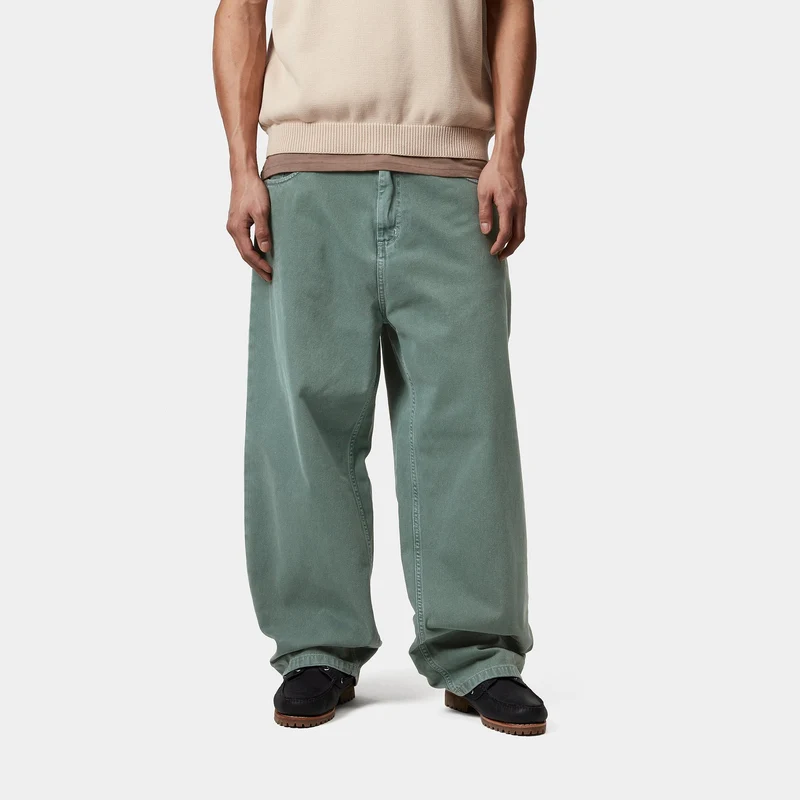 Carhartt WIP Herren Brandon Clark Twill Hose - Silberne Kiefernstein-gefärbt