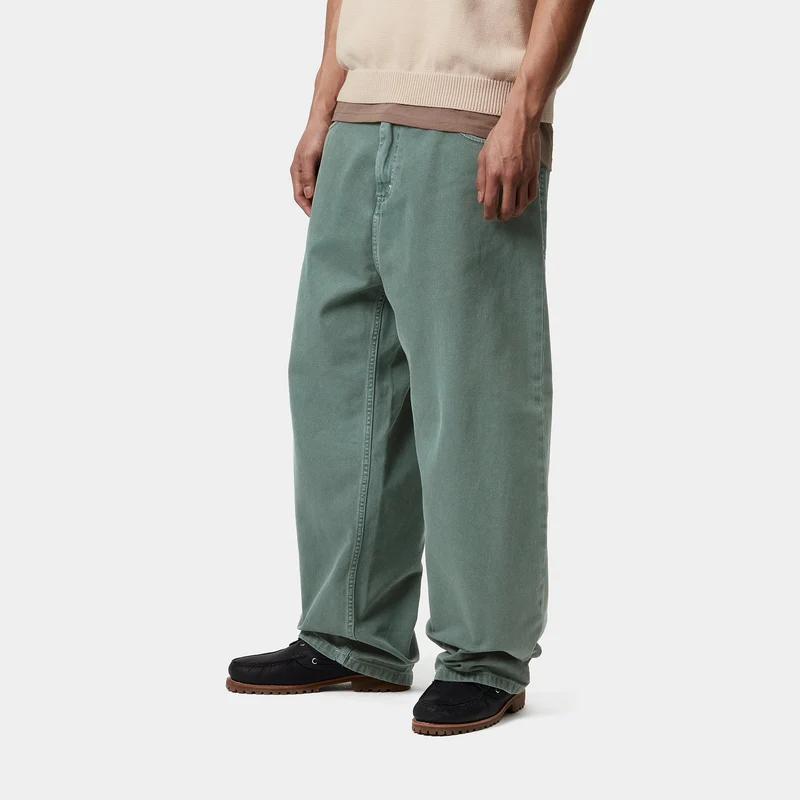 Carhartt WIP Herren Brandon Clark Twill Hose - Silberne Kiefernstein-gefärbt