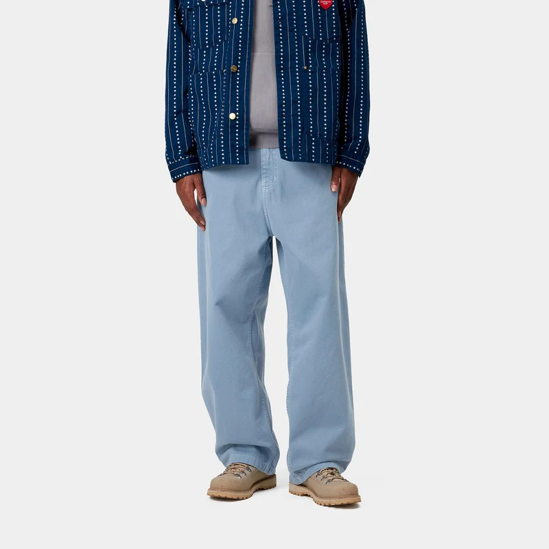 Carhartt WIP Herren Brandon Clark Twill Hose - Icy Water Stone Dyed