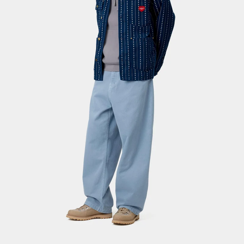 Carhartt WIP Herren Brandon Clark Twill Hose - Icy Water Stone Dyed