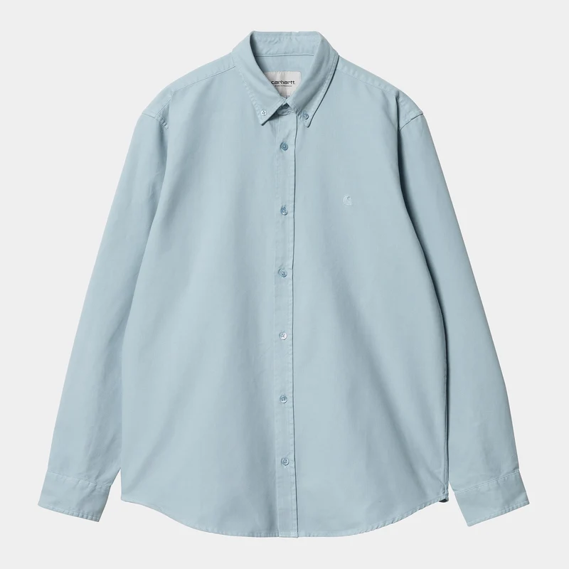 Carhartt WIP Herrenhemd Bolton - Frosted Blue