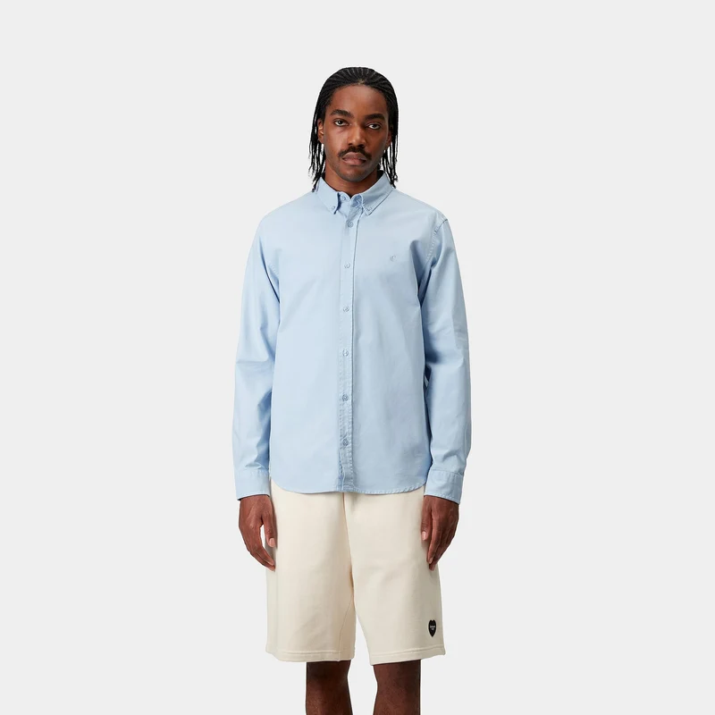 Carhartt WIP Herren Bolton Hemd - Air Sky