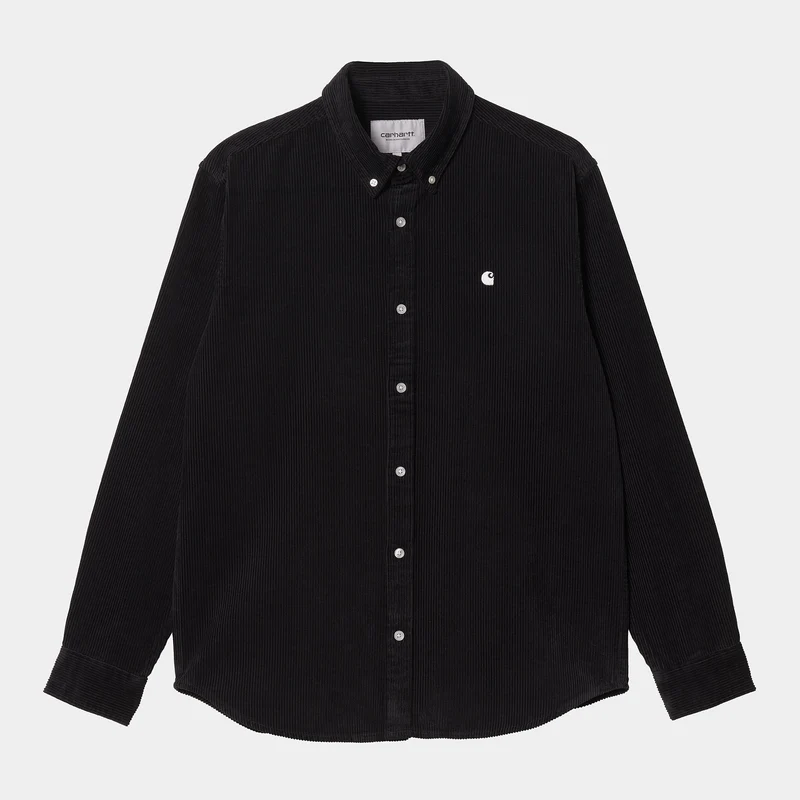 Carhartt WIP Herren Madison Feincordhemd - Schwarz