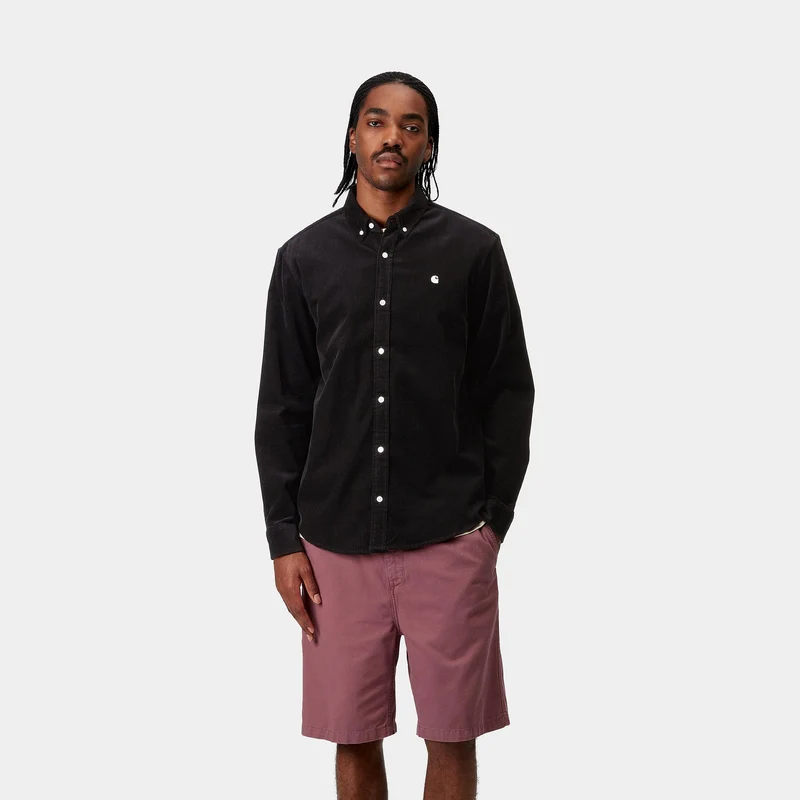 Carhartt WIP Herren Madison Feincordhemd - Schwarz
