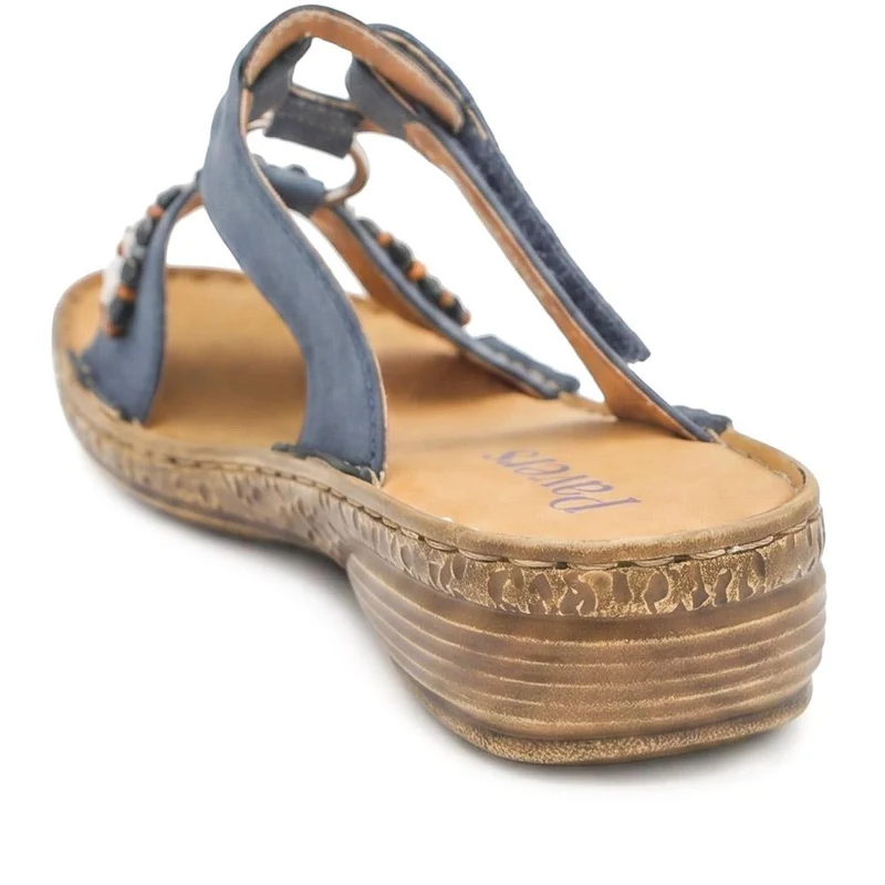 Adjustable Fasten Lightweight Sandals - WOIL43018 / 329 043 - Blue