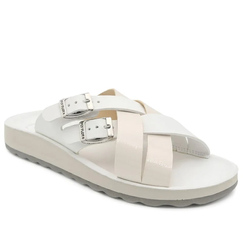 Flyflot Strappy Dual Buckle Slip On Sandals - FLY43010 / 328 646