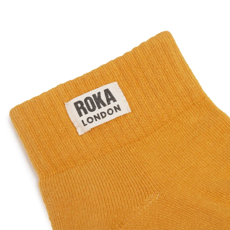 ROKA Wembley Kurze Socken aus Bio-Baumwolle - Mais