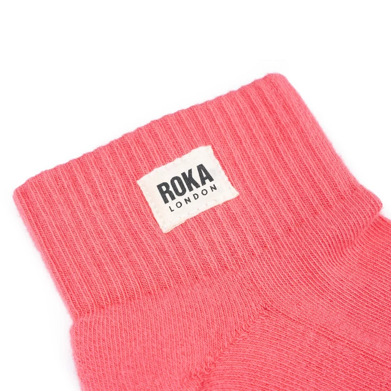 ROKA Wembley Kurze Socken aus Bio-Baumwolle - Koralle