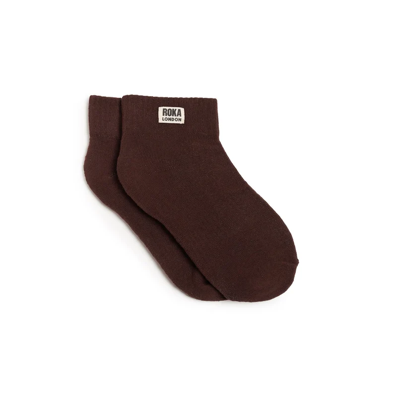 ROKA Wembley Kurze Socken aus Bio-Baumwolle – Kokosnuss