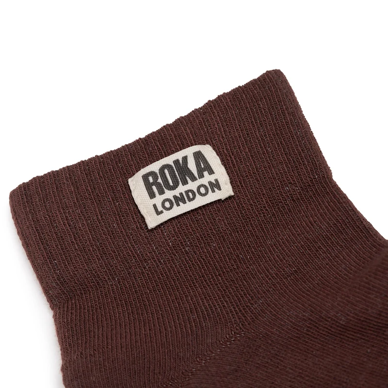 ROKA Wembley Kurze Socken aus Bio-Baumwolle – Kokosnuss