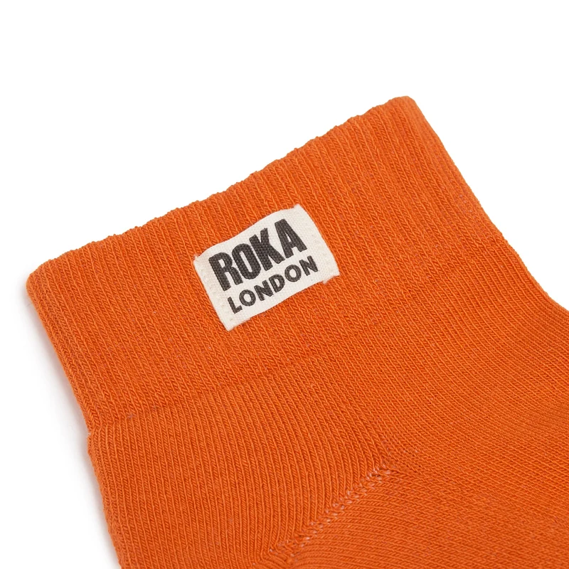 ROKA Wembley Kurze Socken aus Bio-Baumwolle - Gebranntes Orange