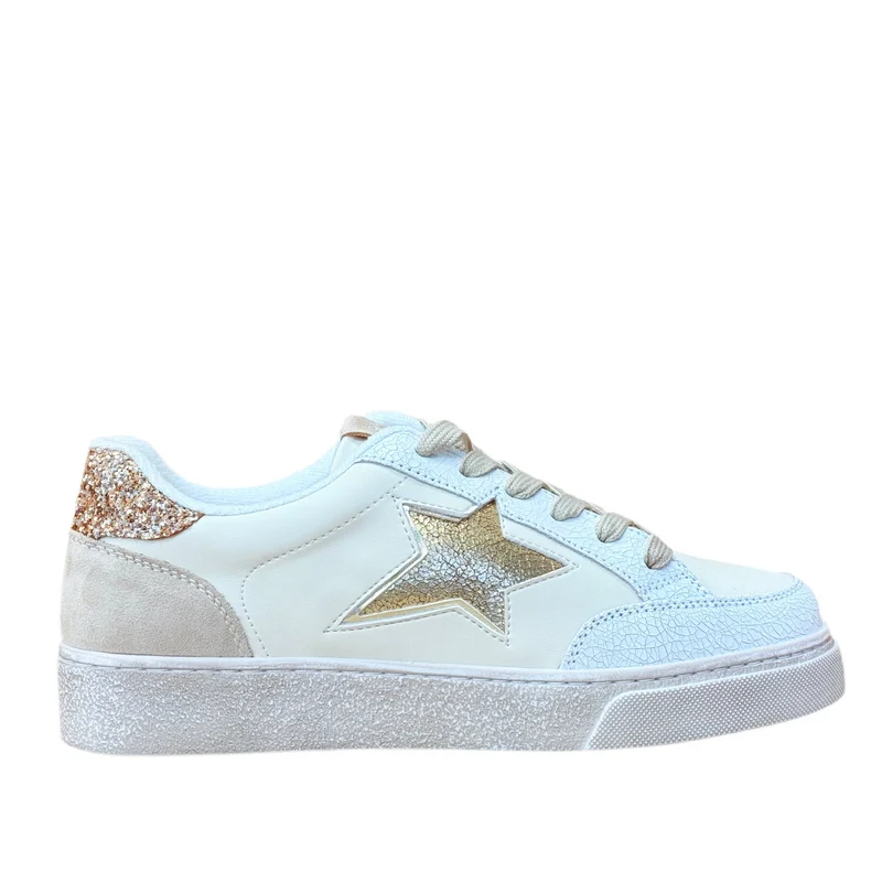 Drilleys Fifty-Eight Damen-Sneaker – Whipped Gold