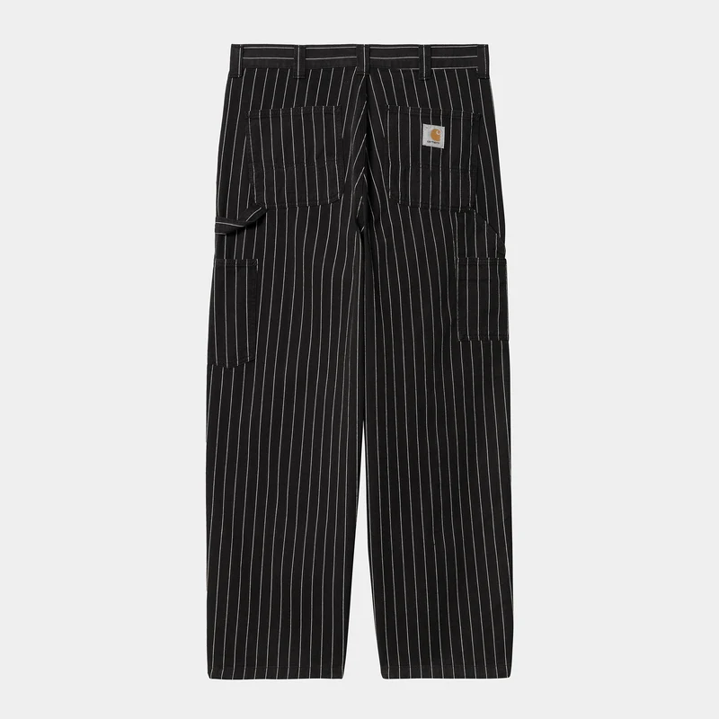 Carhartt WIP Herren OG Single Knee Hose - Seaton Stripe Schwarz