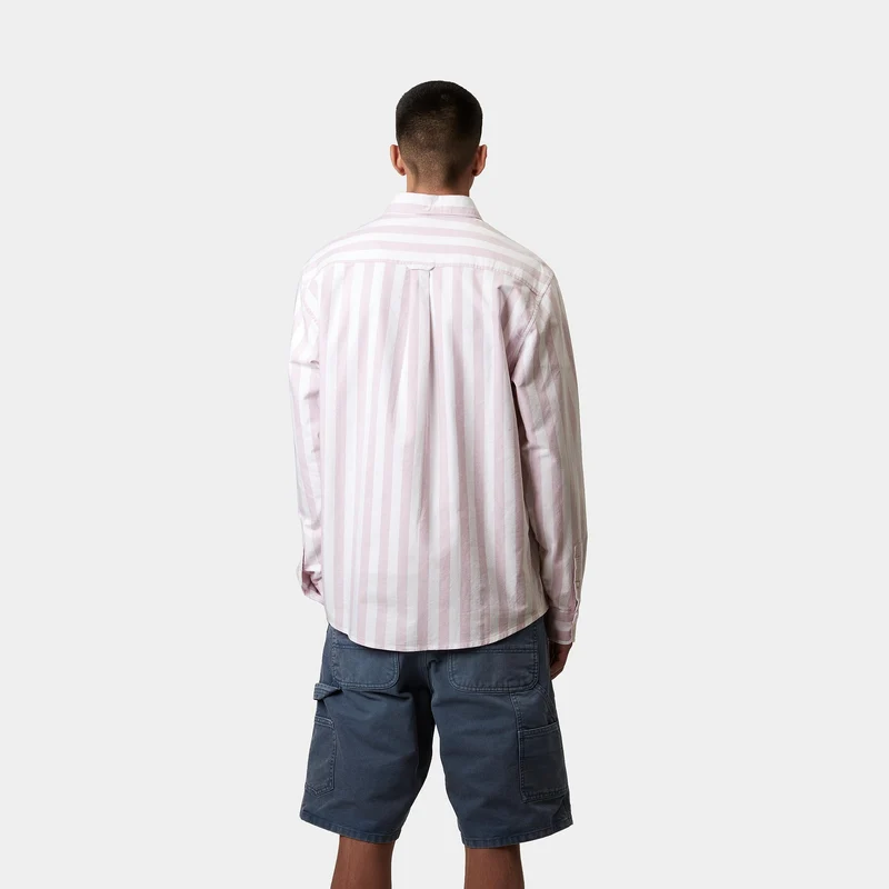Carhartt WIP Herren-Dillion-Streifenhemd – Hortensia