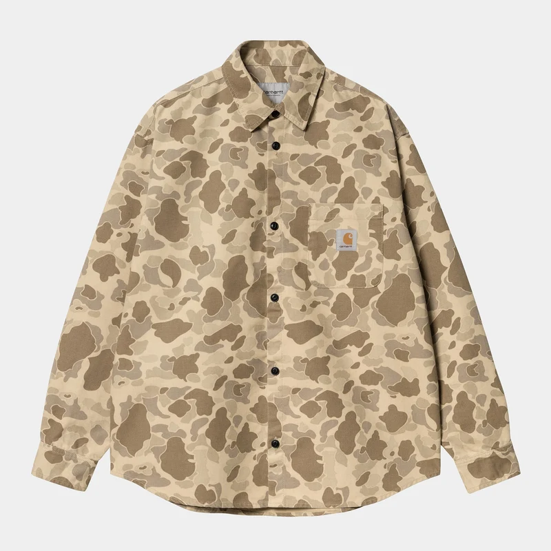 Carhartt WIP Herren-Ententarnhemd - Desert Stone Washed