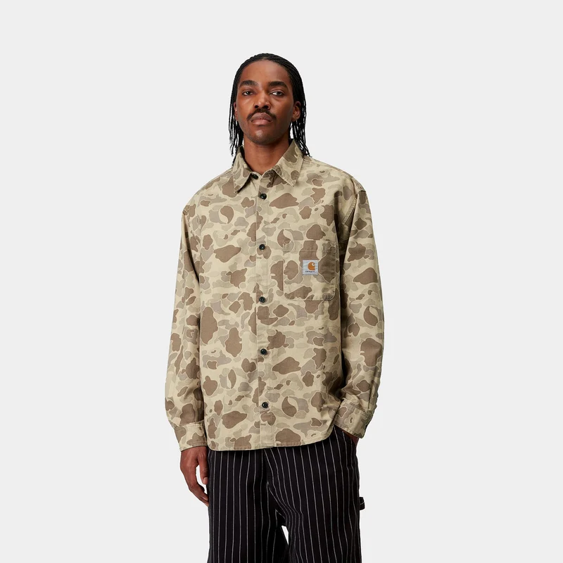 Carhartt WIP Herren-Ententarnhemd - Desert Stone Washed