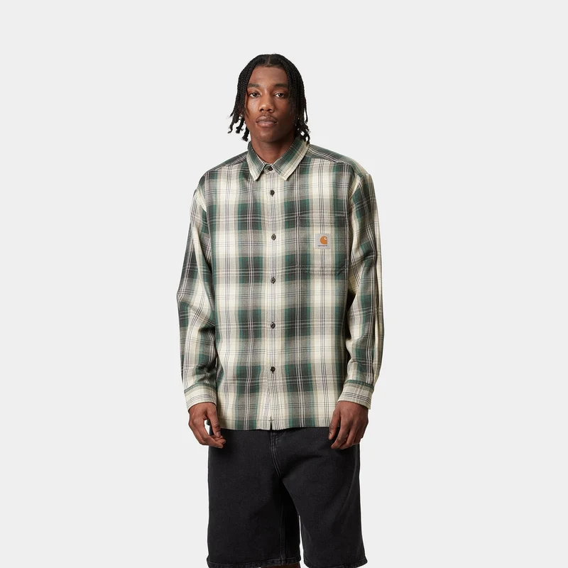 Carhartt WIP Blanton Karohemd für Herren - Malachit