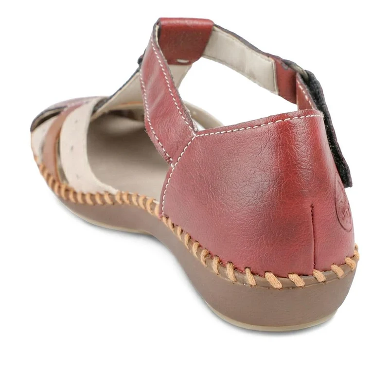 Rieker Touch-Fastening Sandals - RKR39538 / 325 034 - Red Multi