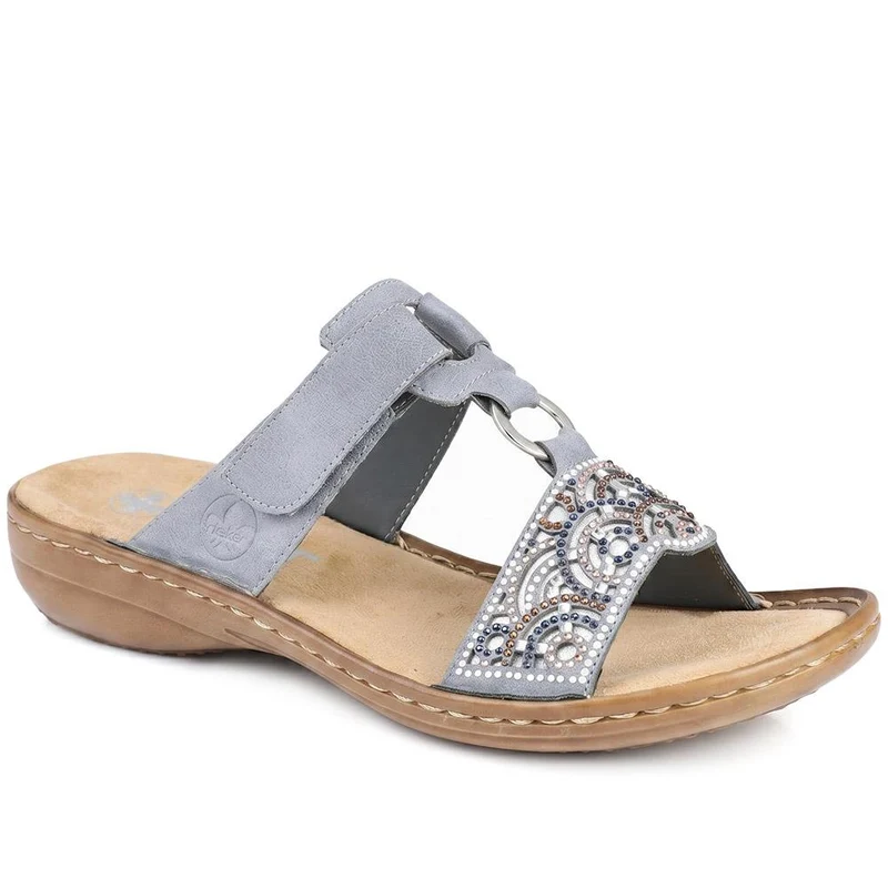 Rieker Adjustable Fasten Slip On Sandals - RKR43580 / 329 215