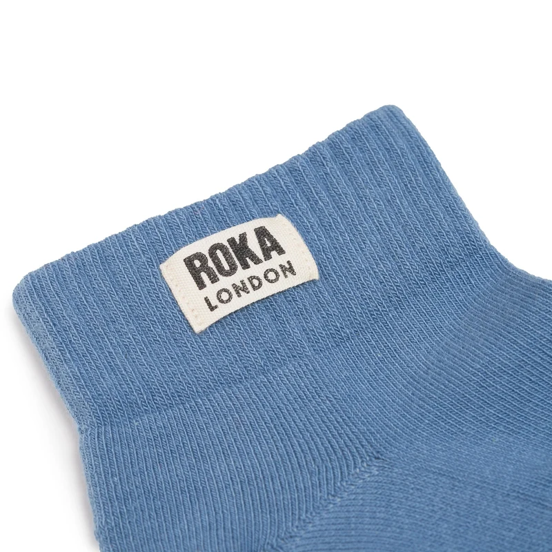 ROKA Wembley Kurze Socken aus Bio-Baumwolle - Airforce