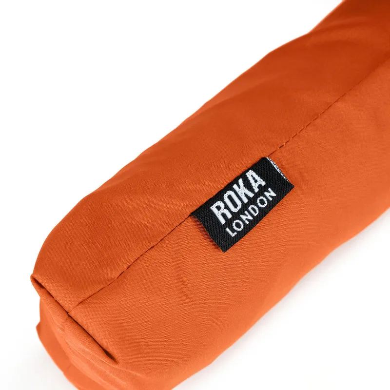 ROKA Waterloo Regenschirm aus recyceltem Nylon in gebranntem Orange