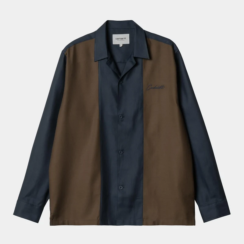 Carhartt WIP Herren Delaney Streifenhemd - Mizar / Liberica