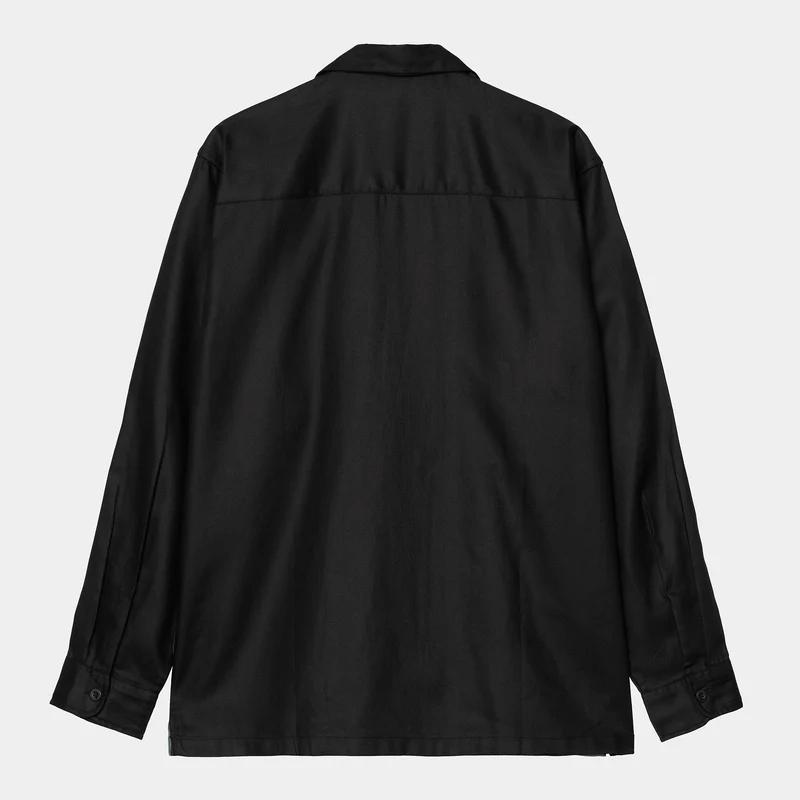 Carhartt WIP Herren Delaney Streifenhemd - Schwarz / Silberkiefer