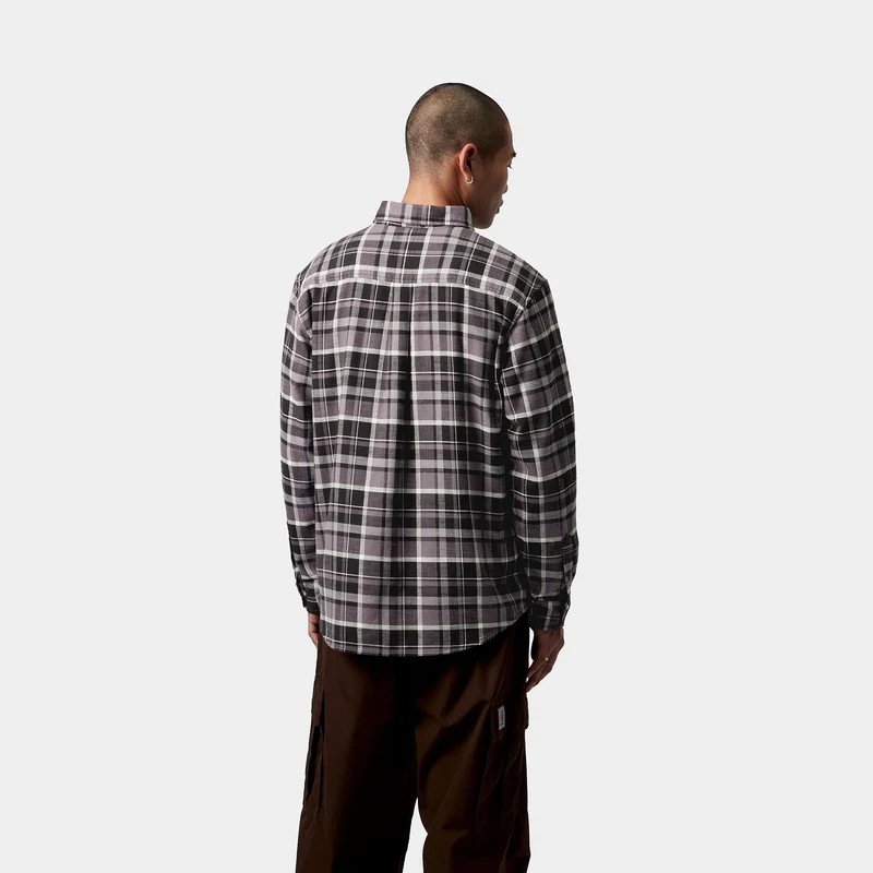 Carhartt WIP Herren Fendrick Karohemd - Schwarz