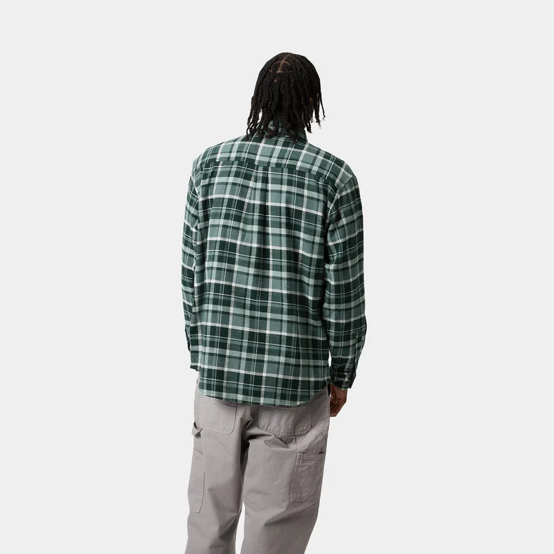 Carhartt WIP Herren Fendrick Karohemd - Deep Lagoon