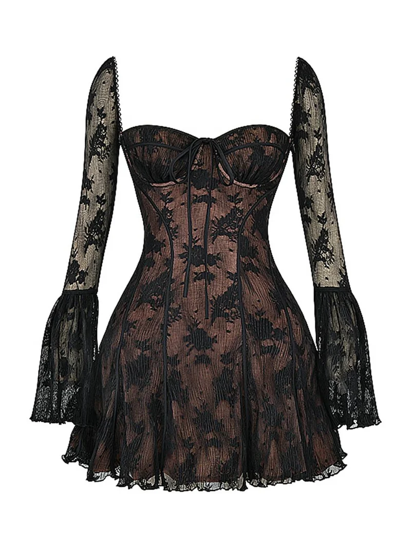 Elegantes luxuriöses Minikleid