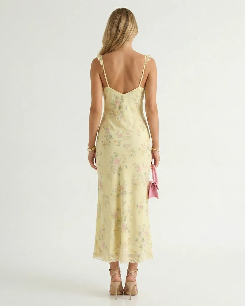 Sommerliches Blumenkleid