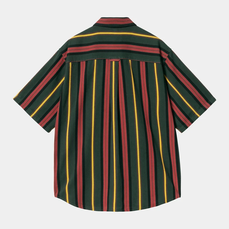 Carhartt WIP Jarrell Gestreiftes Herrenhemd - Conifer