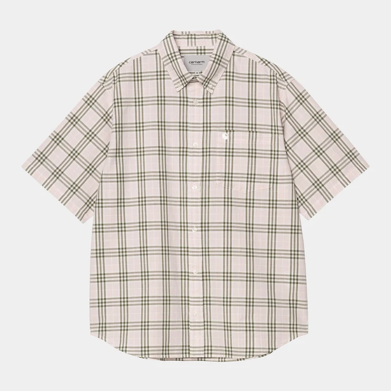 Carhartt WIP Herren-Karohemd Niven – Air Pink