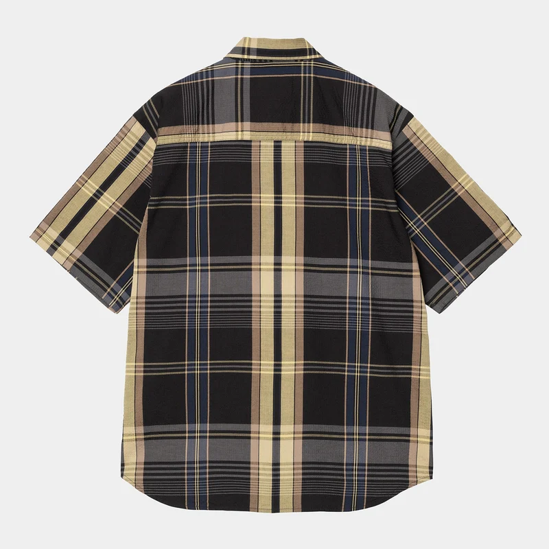 Carhartt WIP Herren Roslin Karohemd - Schwarz / Schwarz