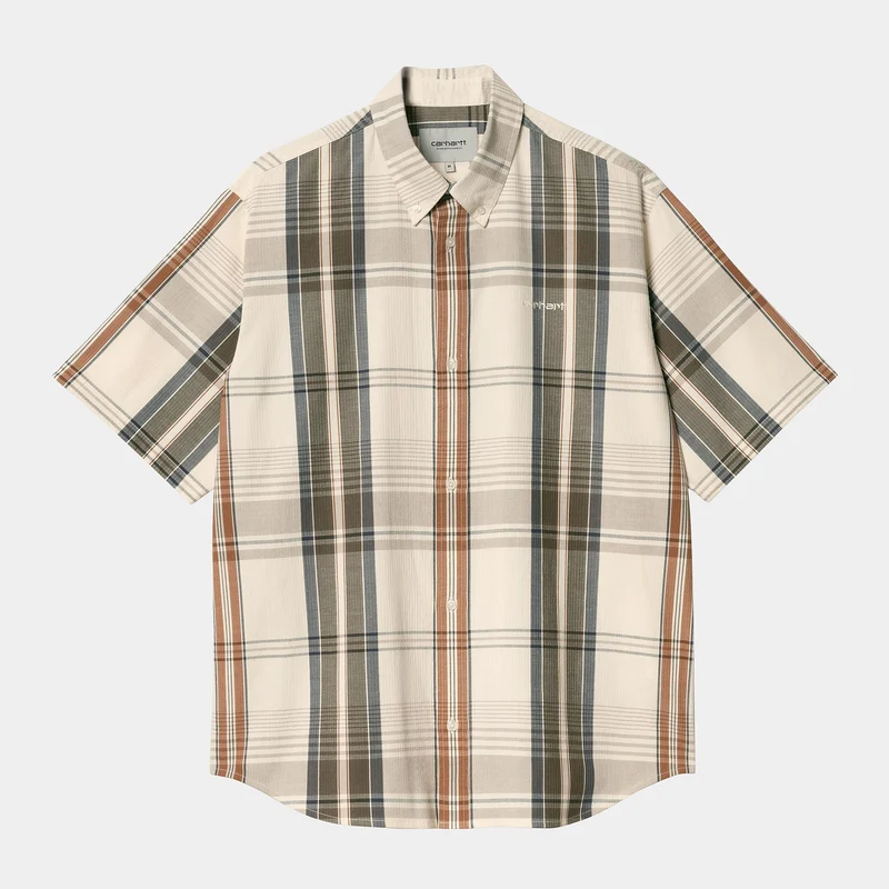 Carhartt WIP Herren Roslin Karohemd - Natur / Wachs