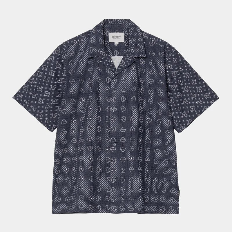 Carhartt WIP Herrenhemd mit Furoshiki-Print - Blau