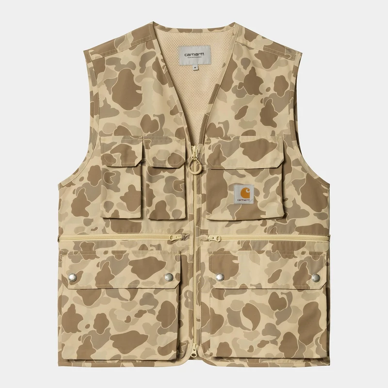 Carhartt WIP Herren Irwin Weste - Camo Duck Desert